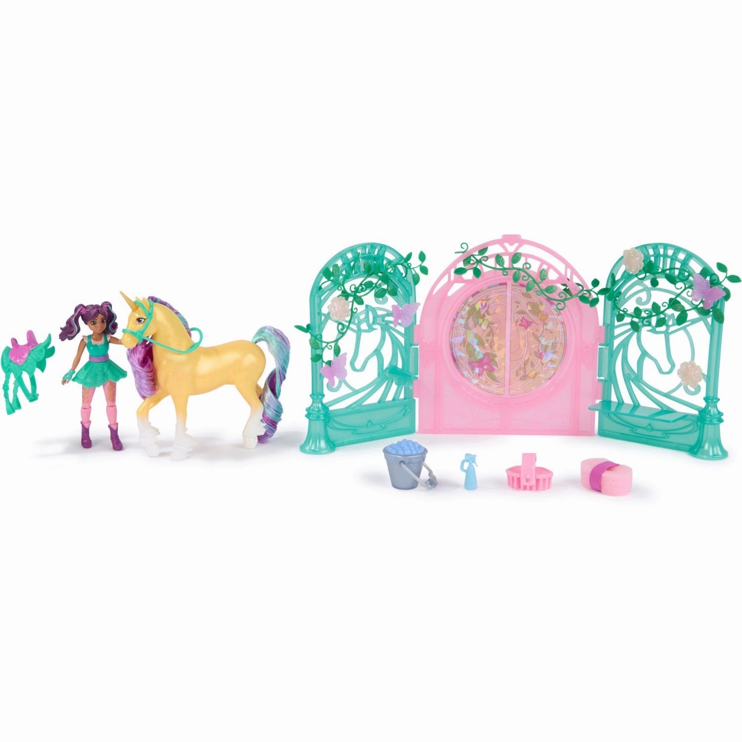 Unicorn Academy Ava & Leaf Stall Playset
