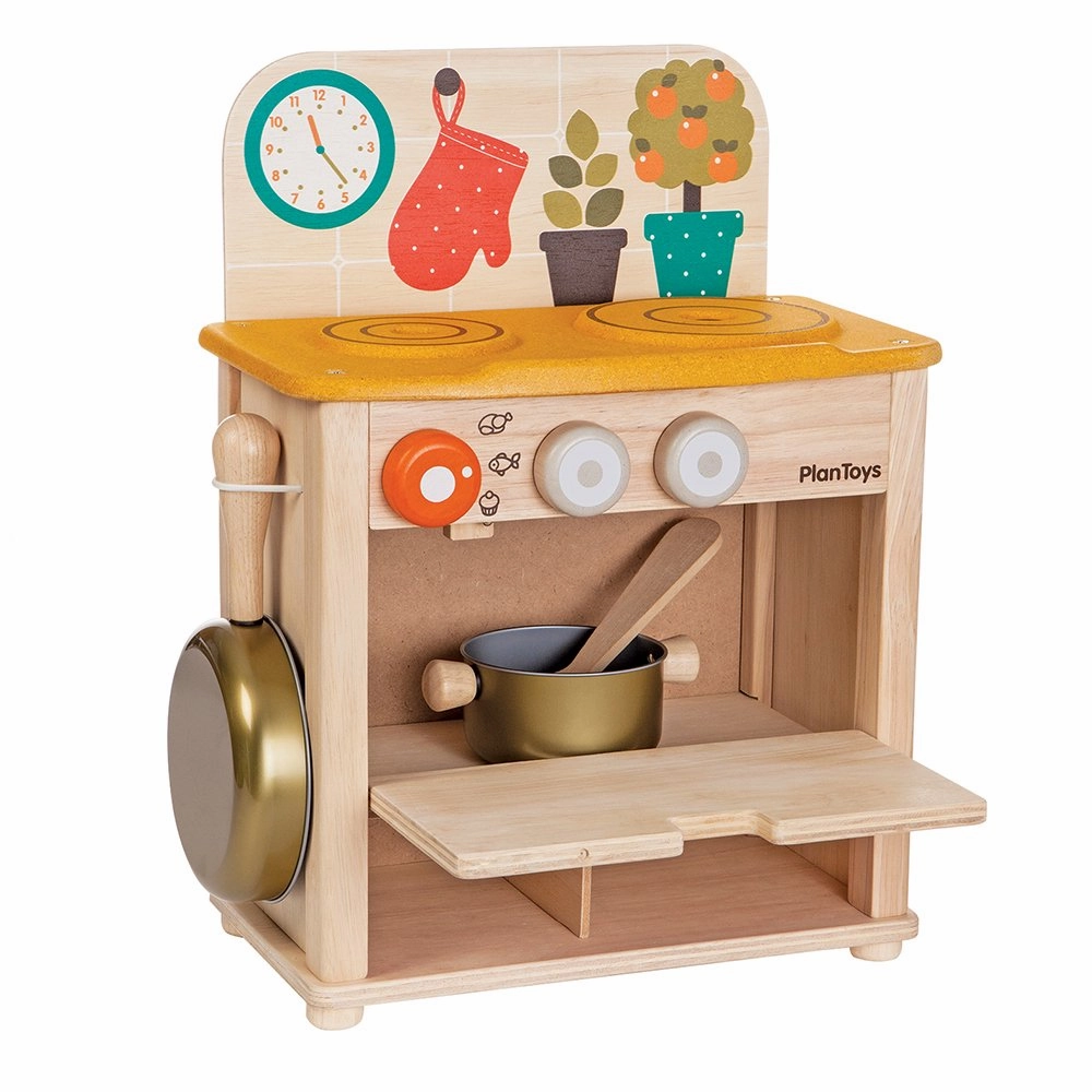Viga Mini Kitchen- Wooden Set Red