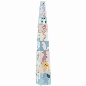 Vilac Stacking Blocks Animals of the World by Sarah Betz