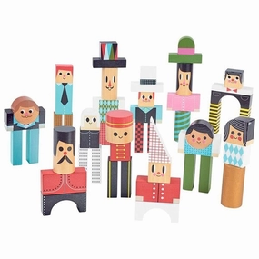 Vilac Stacking Cubes - People