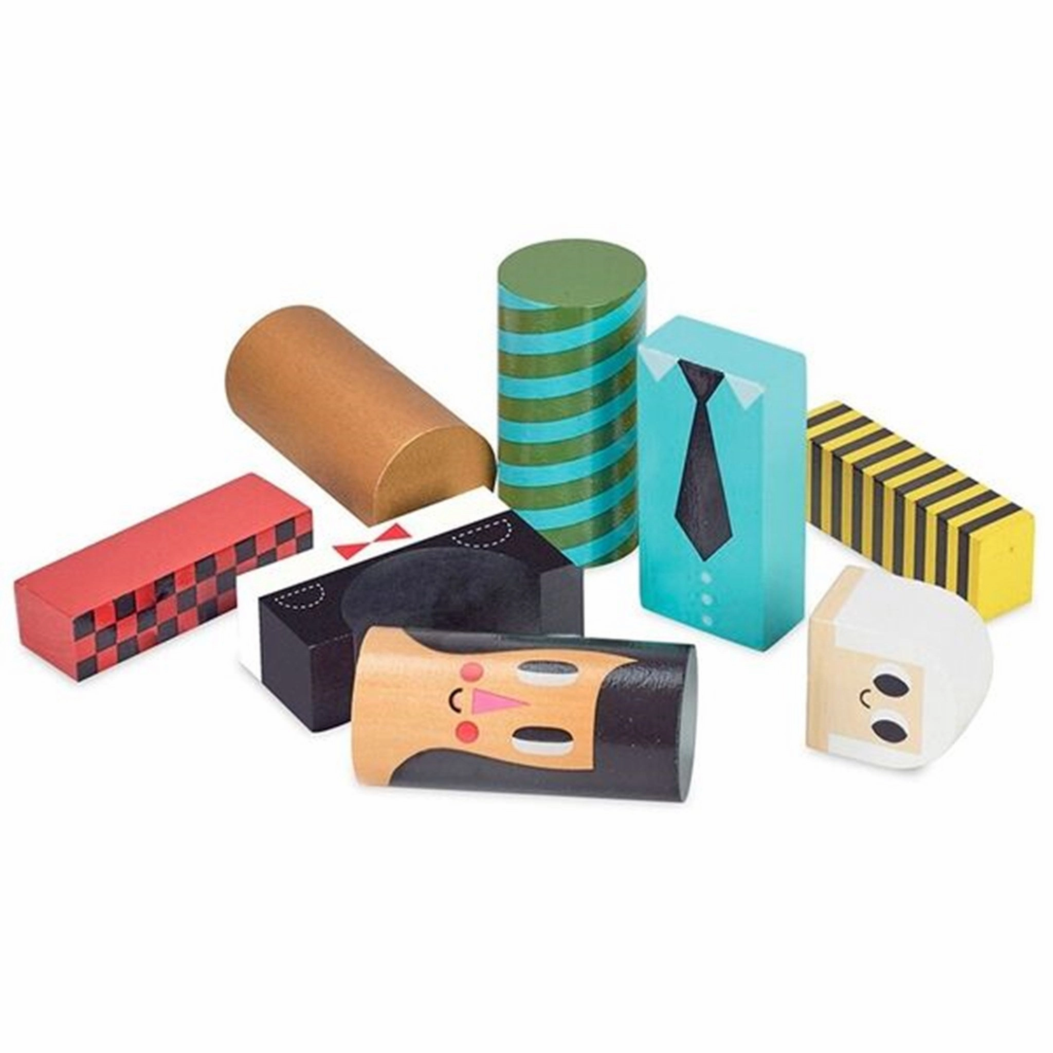 Vilac Stacking Cubes - People