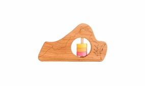 Virginia State Wooden Baby Rattle
