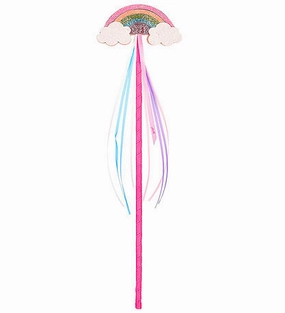 Wand - Magic Wand W/Rainbow - Pink