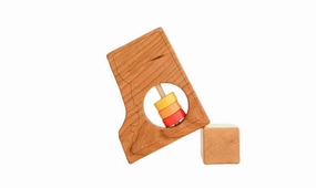 Washington Dc Wooden Baby Rattle