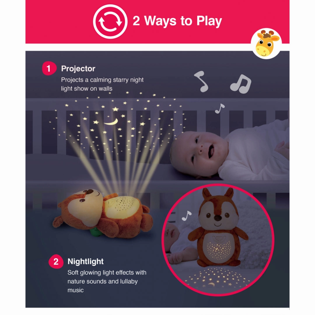 Win Fun 2-in-1 starry lights squirrel