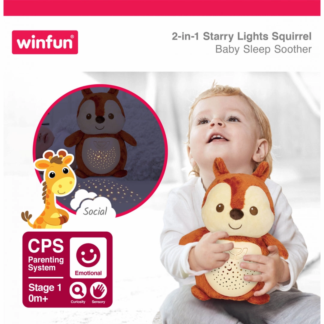 Win Fun 2-in-1 starry lights squirrel