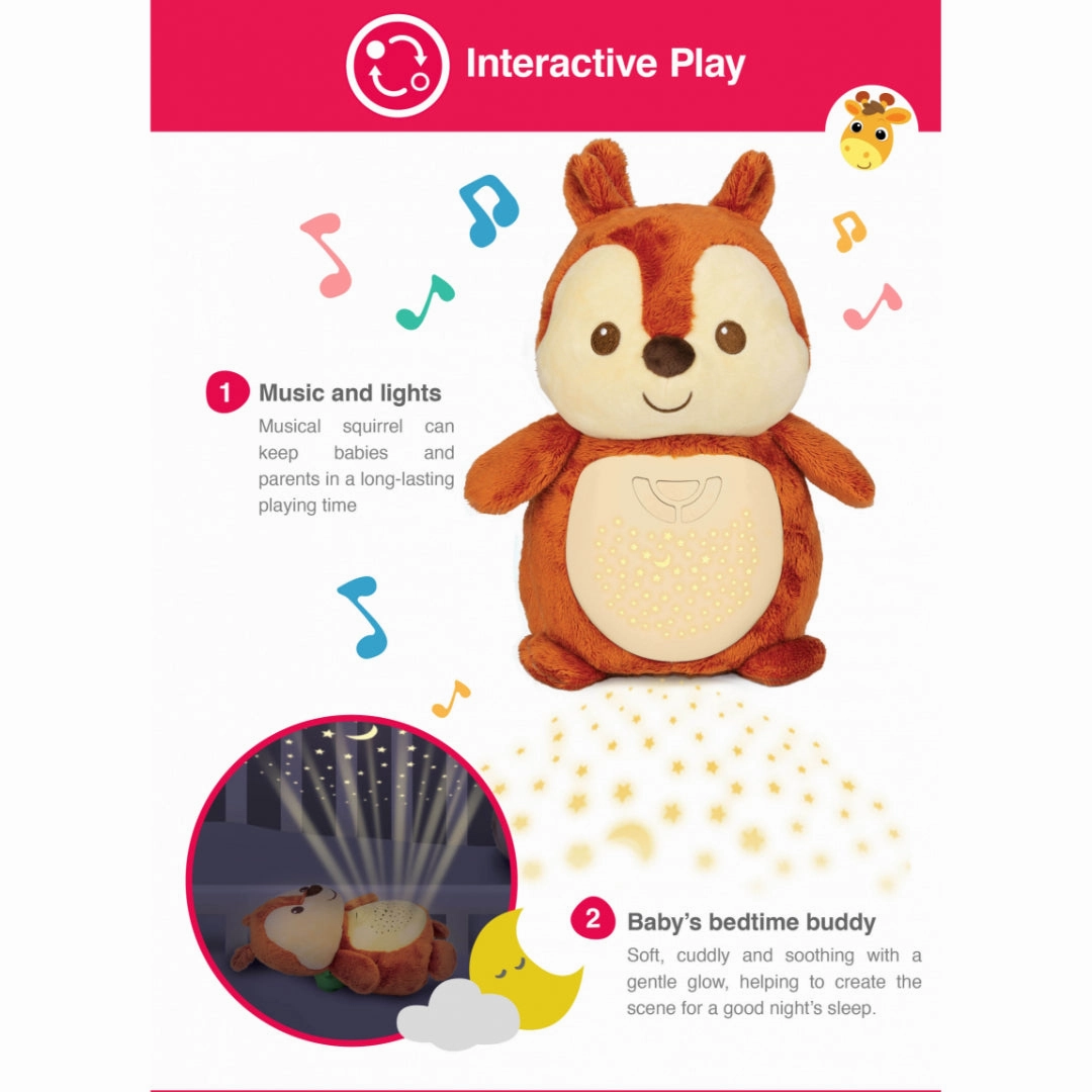 Win Fun 2-in-1 starry lights squirrel