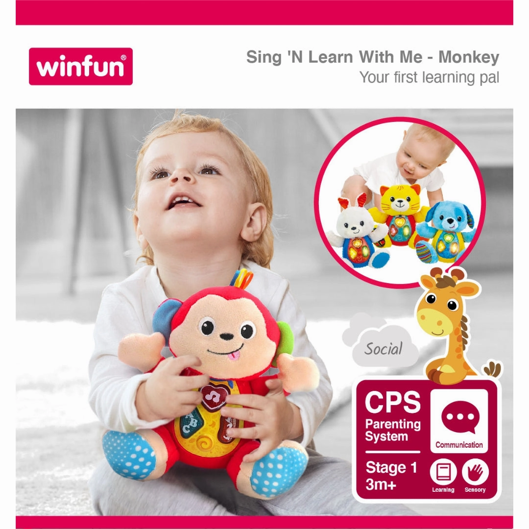 Win Fun Sing 'N Learn Animal Pal - Monkey