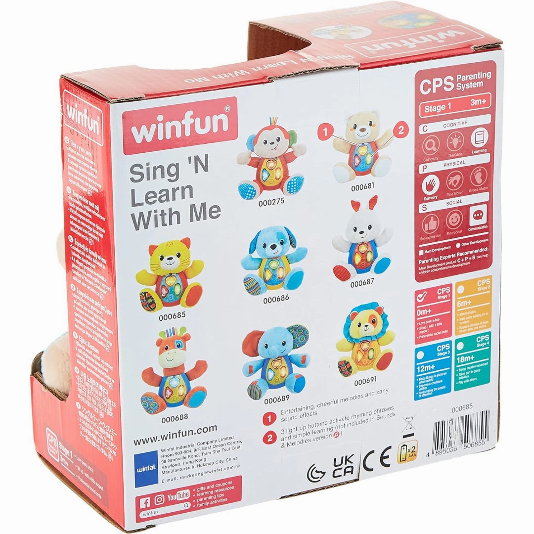 Win Fun Sing 'N Learn Animal Pal - Monkey