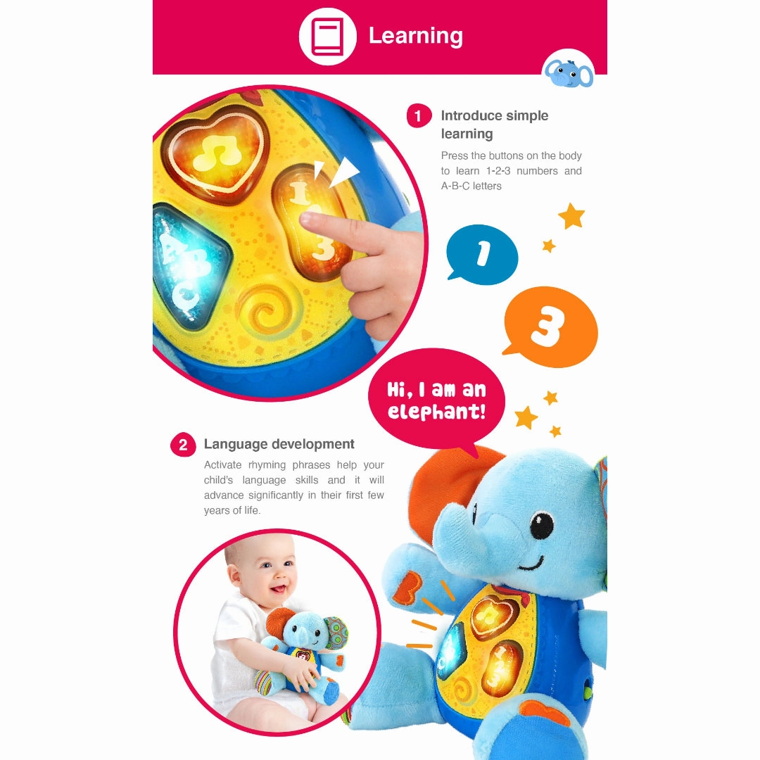 Win fun Sing n Learn With Me - Timber the Elephant