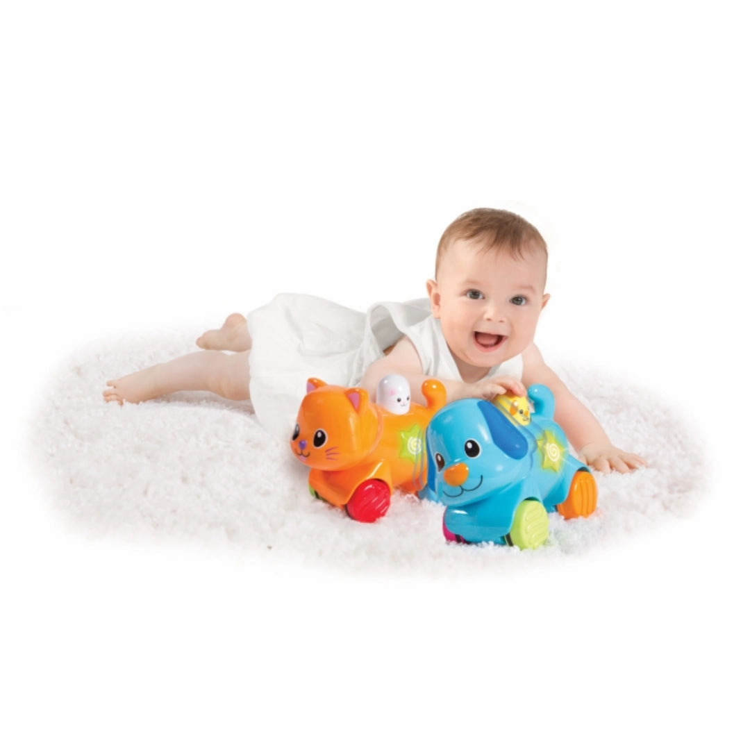 Winfun - Press N Go Pet - Puppy - Blue