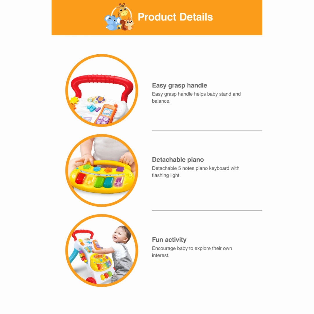 Winfun Grow with Me Walker - Ages 6 months and up
