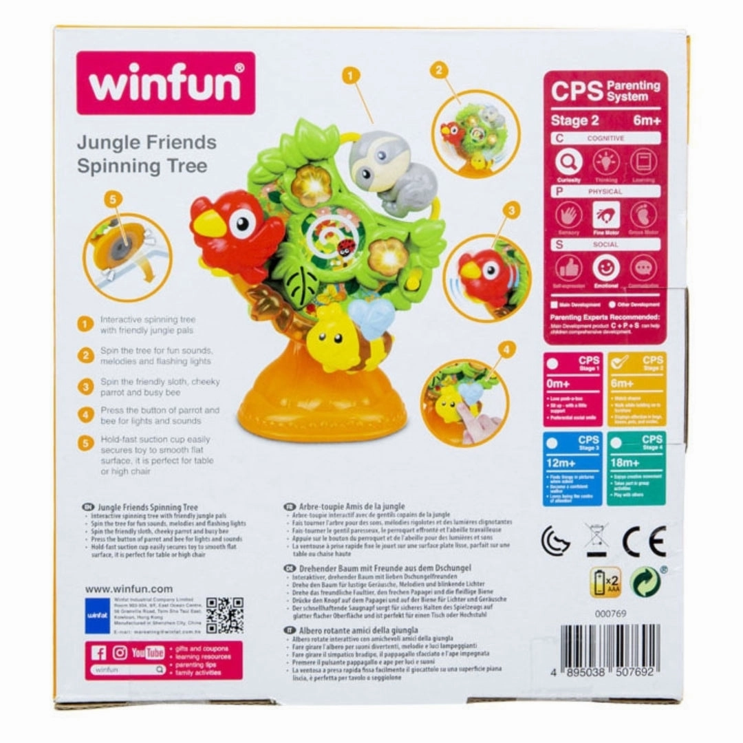 Winfun Jungle Friends Spinning Tree With Light And Sound