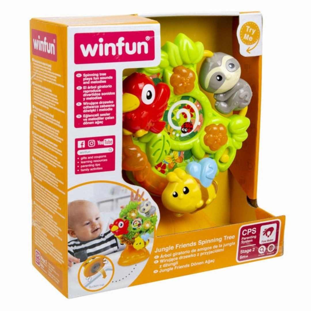 Winfun Jungle Friends Spinning Tree With Light And Sound