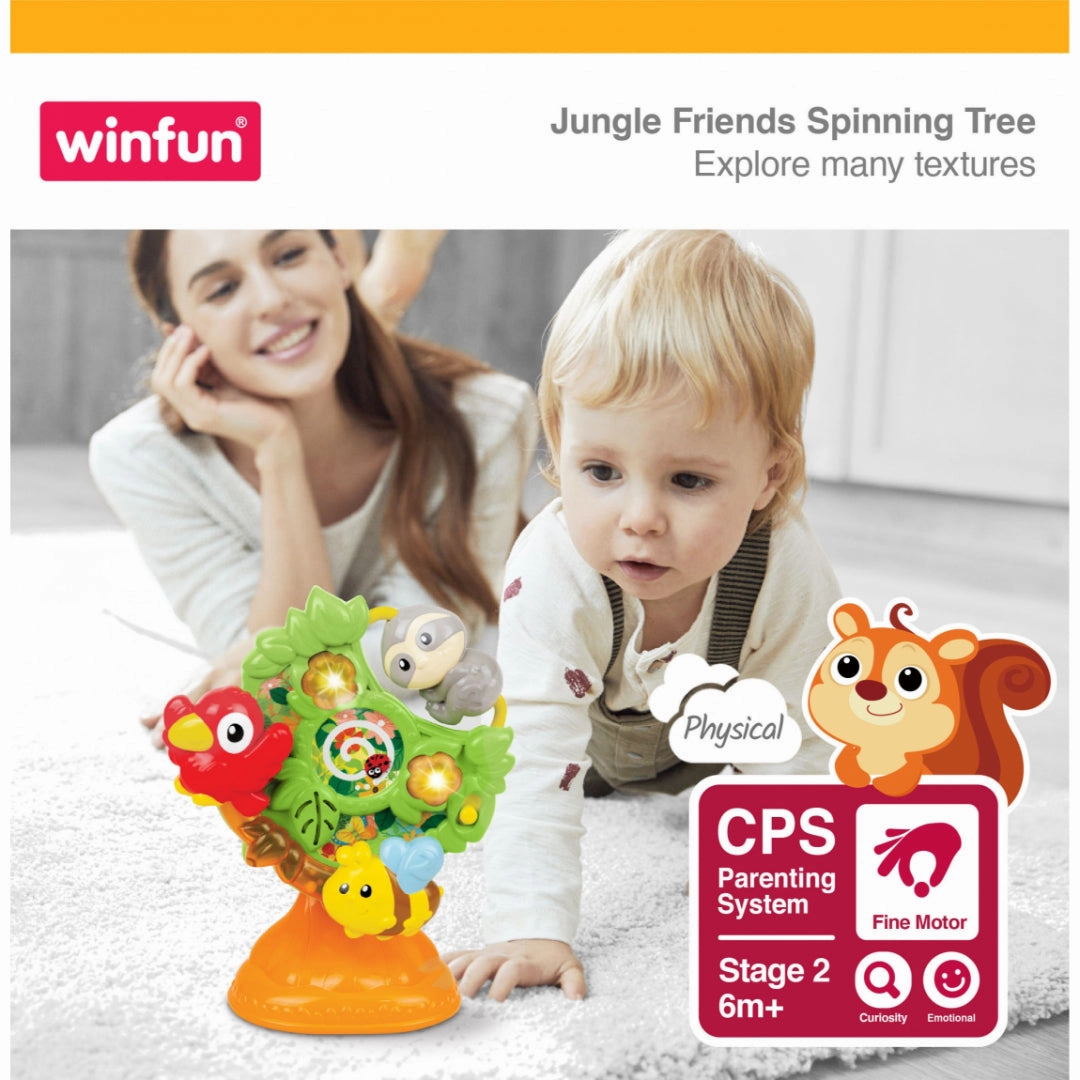 Winfun Jungle Friends Spinning Tree With Light And Sound