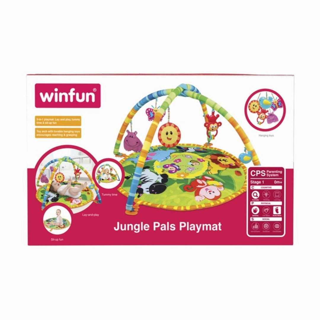 Winfun Jungle Pals Playmat Baby Gear for Kids age 0M 