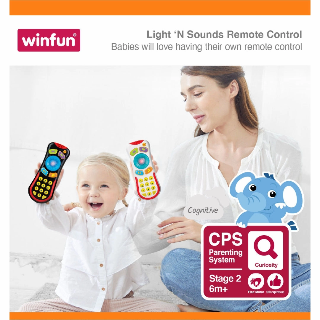 Winfun -Light N Sounds Remote Learning Toys for Kids age 6M 