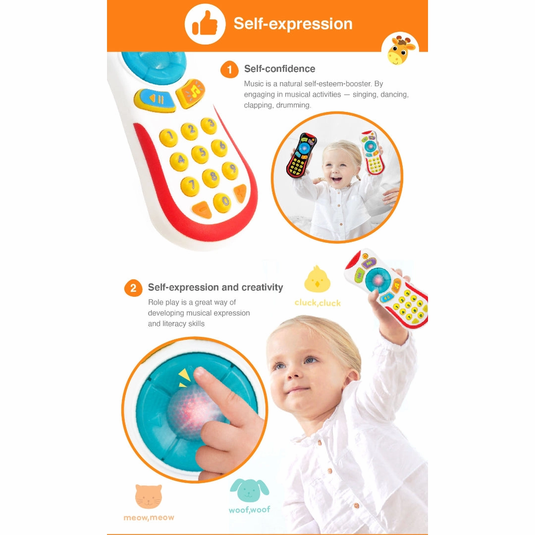 Winfun -Light N Sounds Remote Learning Toys for Kids age 6M 