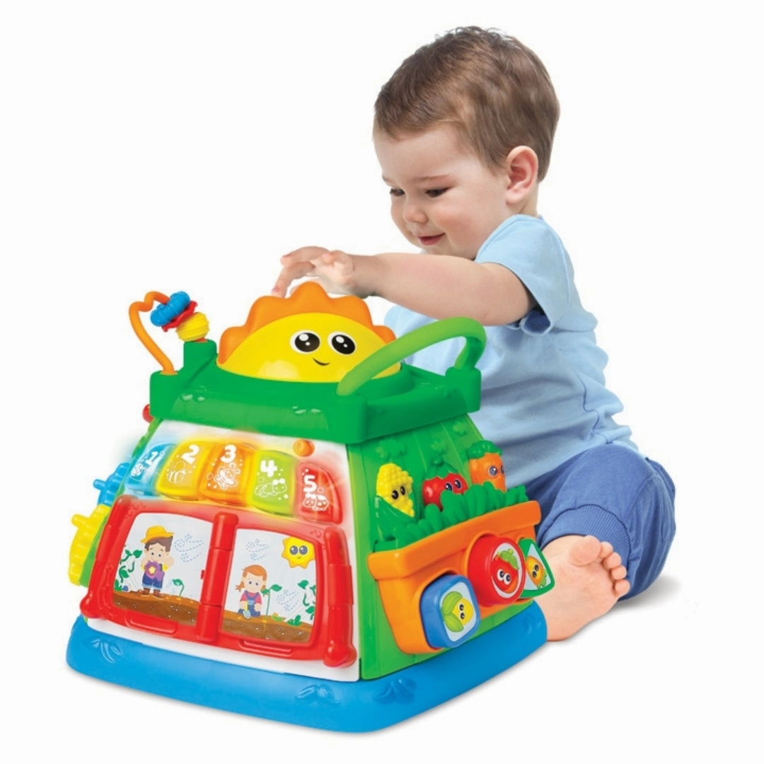 Winfun Lil Greenthumb Activity Cube - 6 Months and up, Lights, Sound Effects and Music