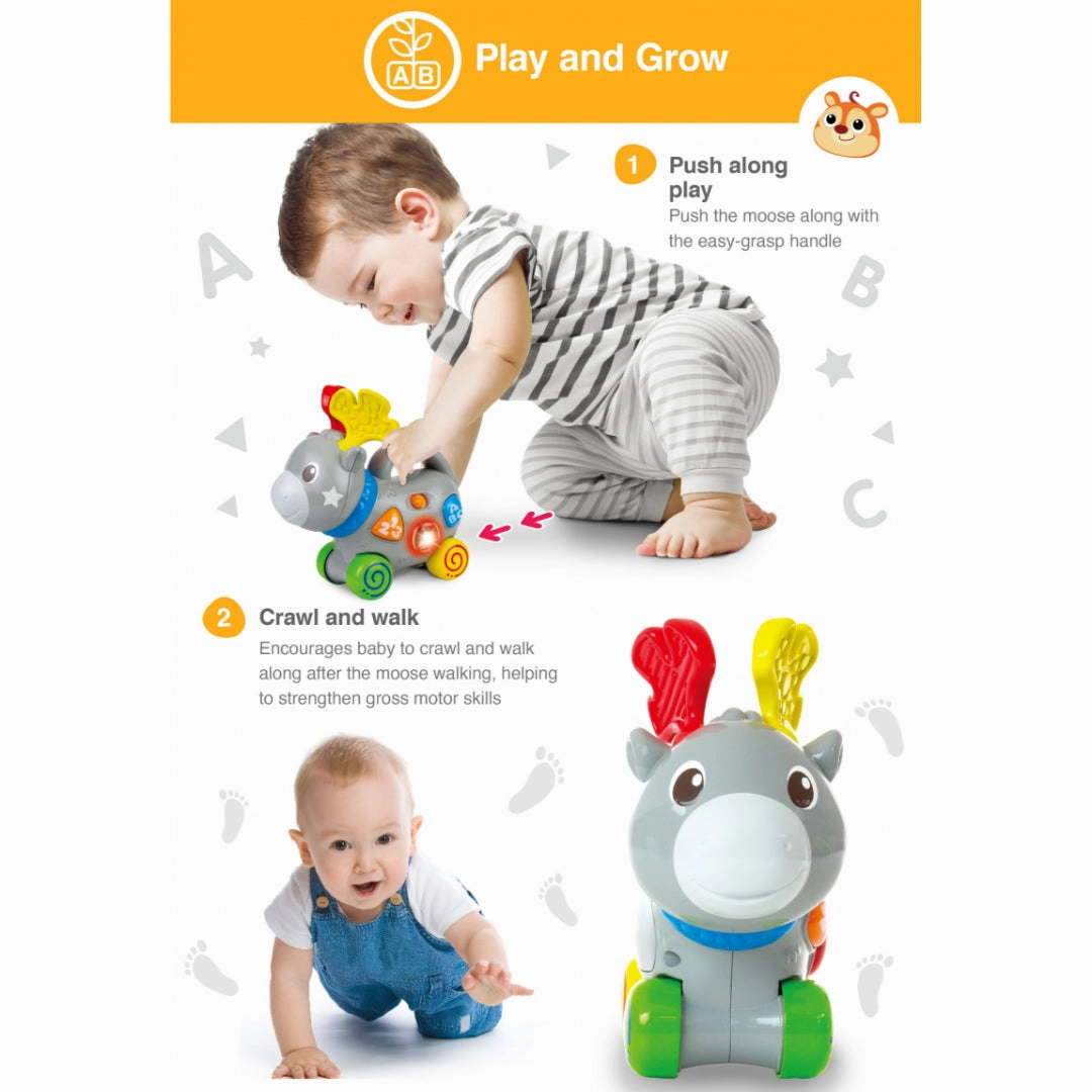 Winfun Lil Push Along Moose Toy