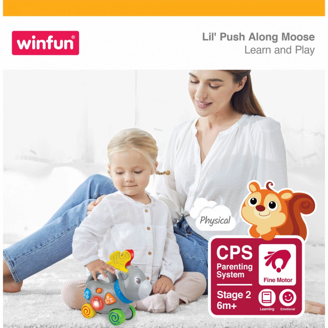 Winfun Lil Push Along Moose Toy