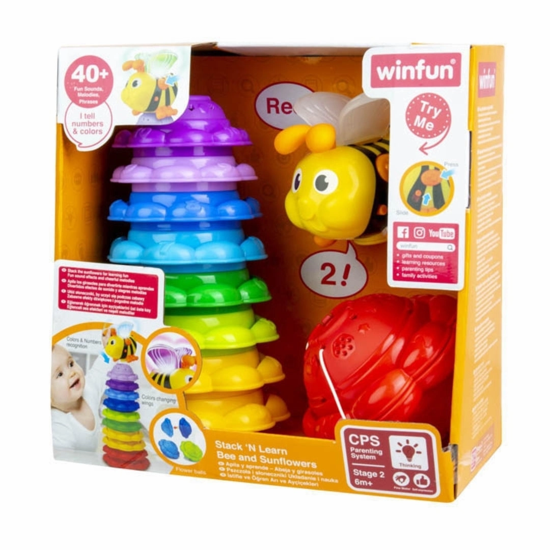 winfun Musical Stackable Tower bee and Sunflowers  6m