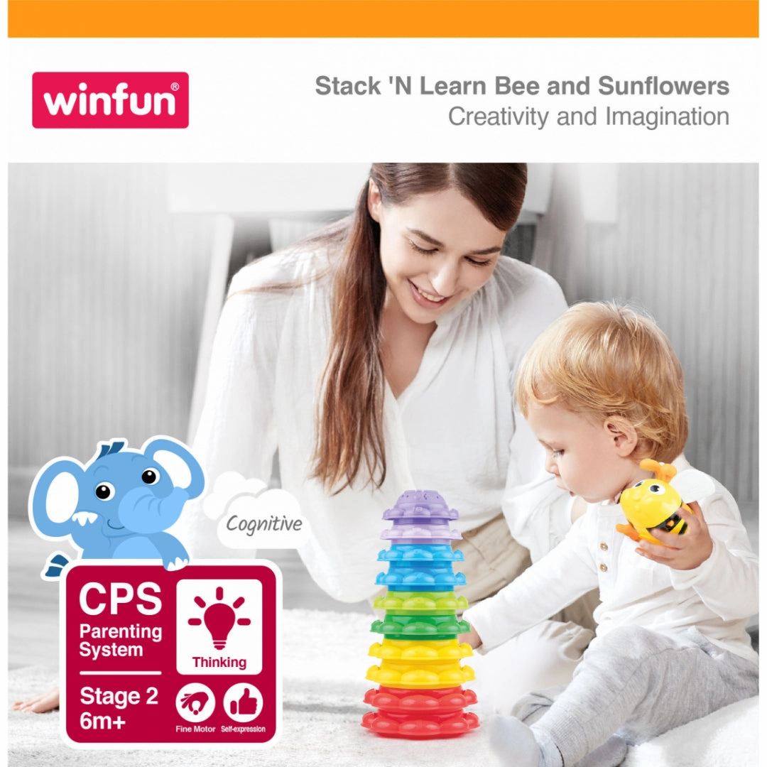 winfun Musical Stackable Tower bee and Sunflowers  6m