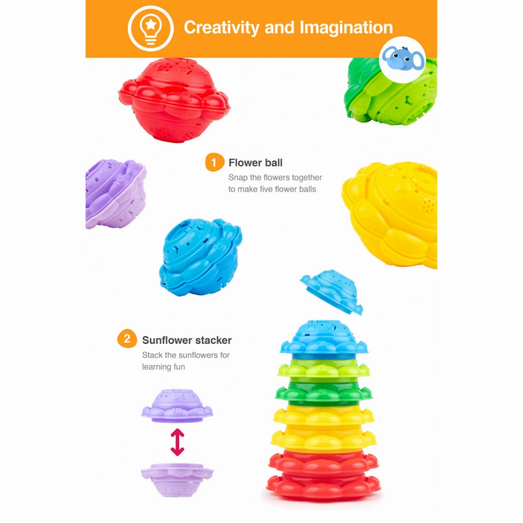 winfun Musical Stackable Tower bee and Sunflowers  6m