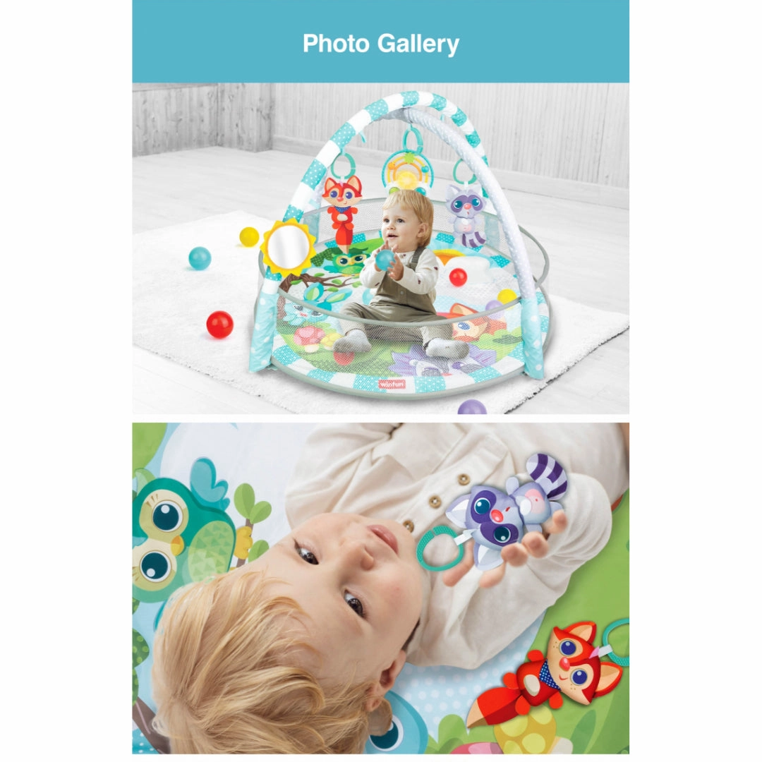 Winfun Play Space Play Gym/Ball Pit - Multi Color - Newborn and up