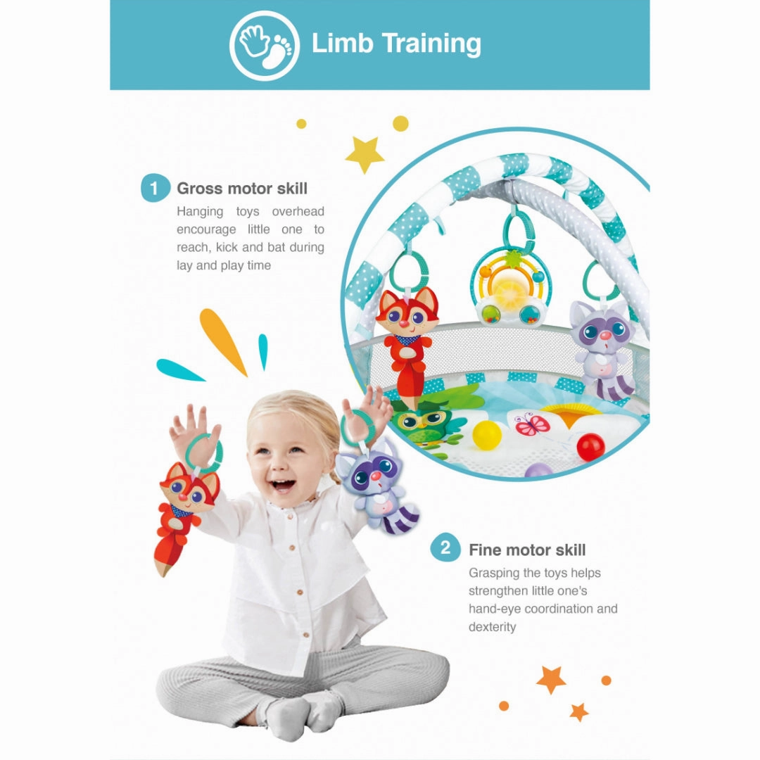 Winfun Play Space Play Gym/Ball Pit - Multi Color - Newborn and up
