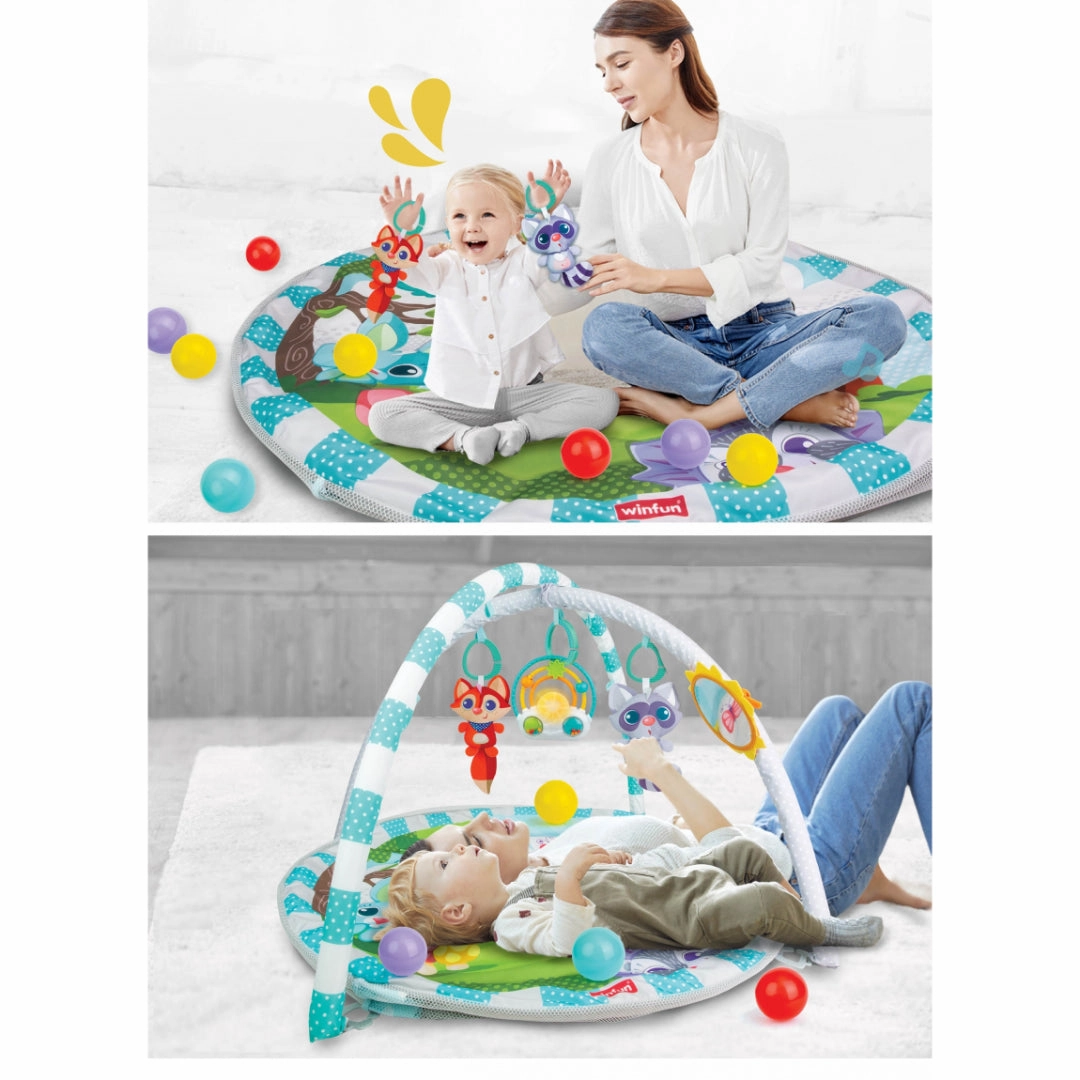Winfun Play Space Play Gym/Ball Pit - Multi Color - Newborn and up
