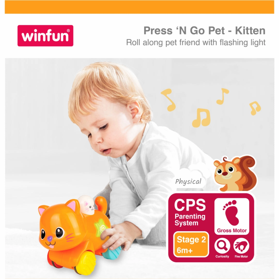 Winfun Press 'N Go Pet Kitten Toy