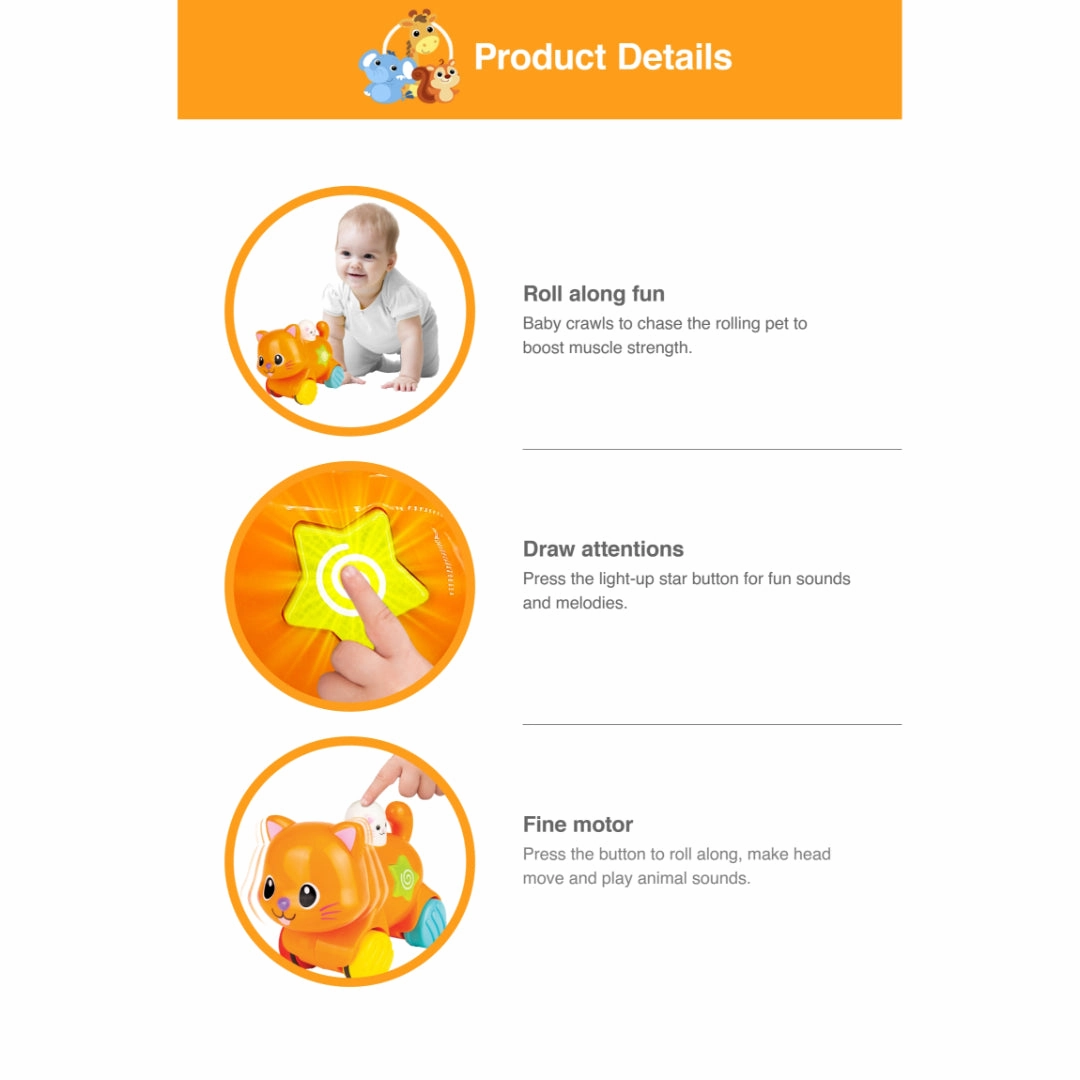 Winfun Press 'N Go Pet Kitten Toy