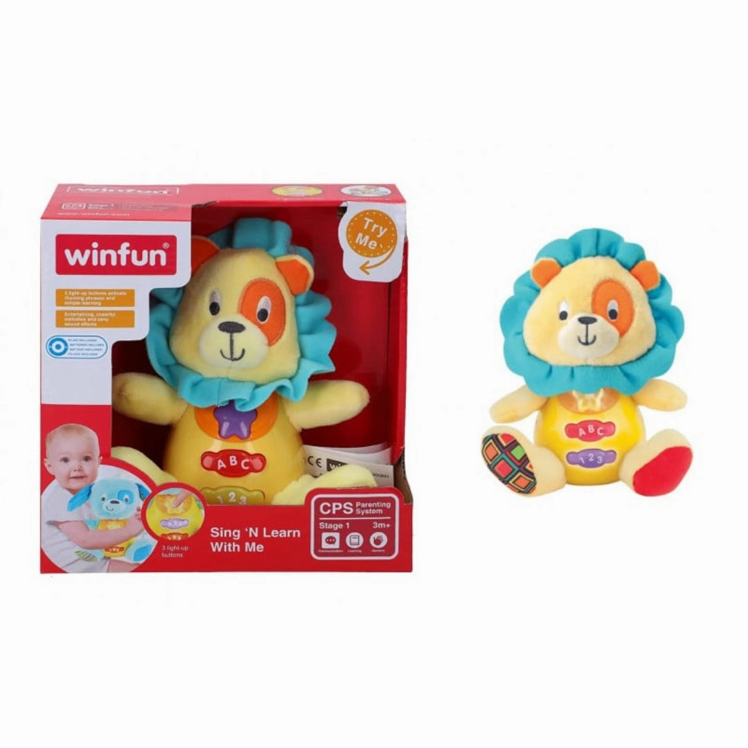 Winfun Sing & Learn -Caesar The Lion Toy For Kids