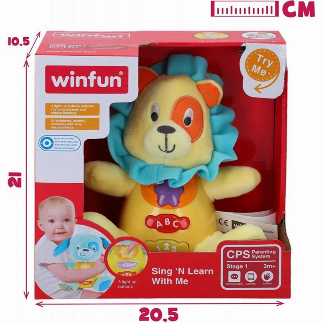 Winfun Sing & Learn -Caesar The Lion Toy For Kids