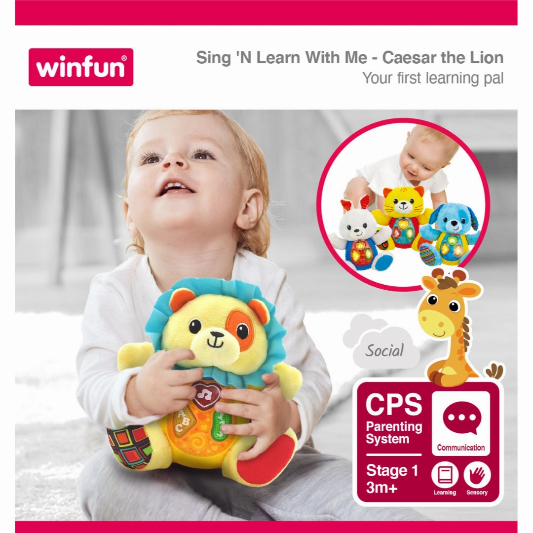 Winfun Sing & Learn -Caesar The Lion Toy For Kids