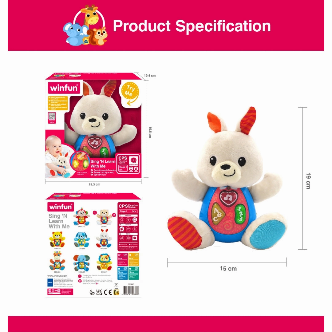 Winfun Sing and Learn With Me -  Bouncy Bunny