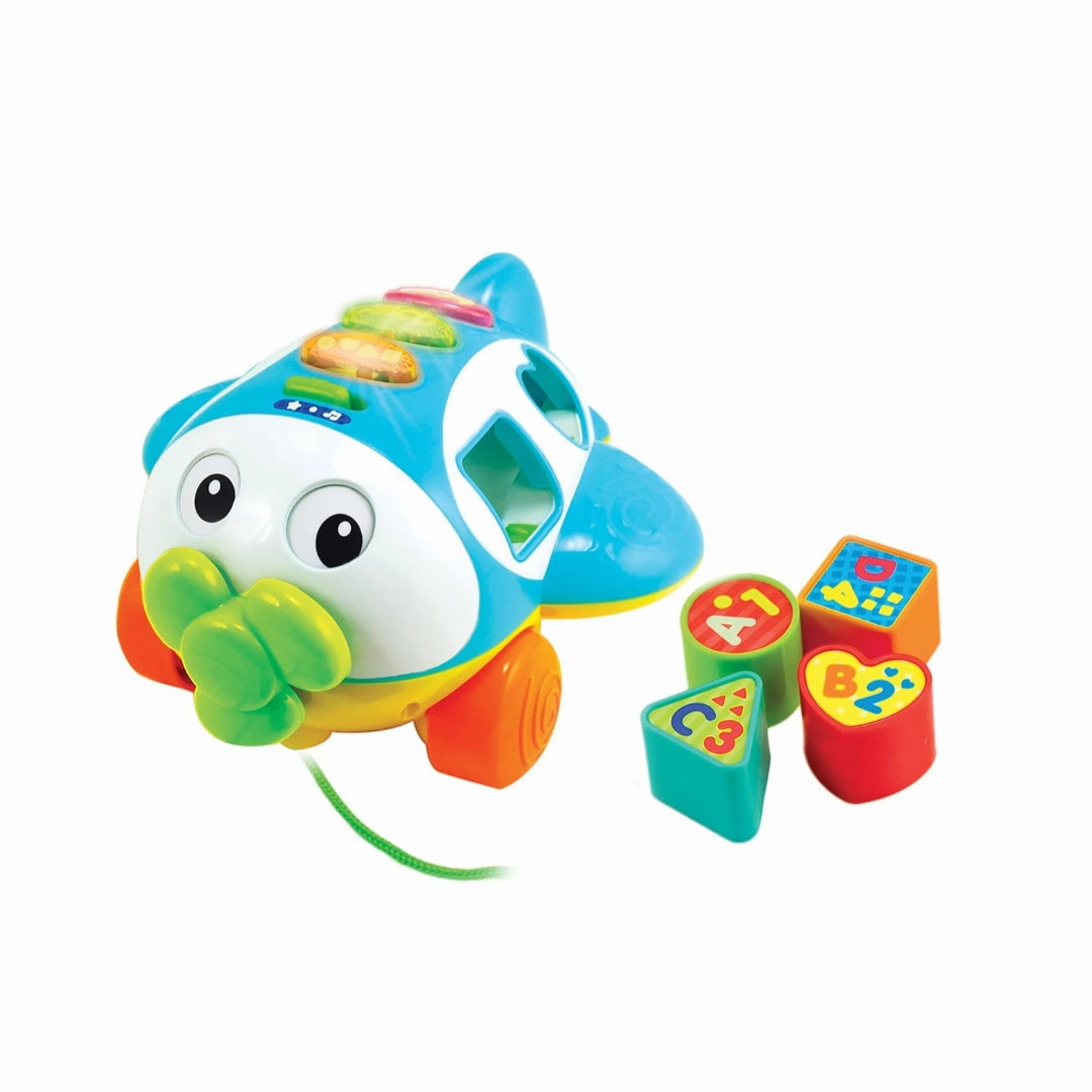 Winfun Sort and Learn Pull Along Plane