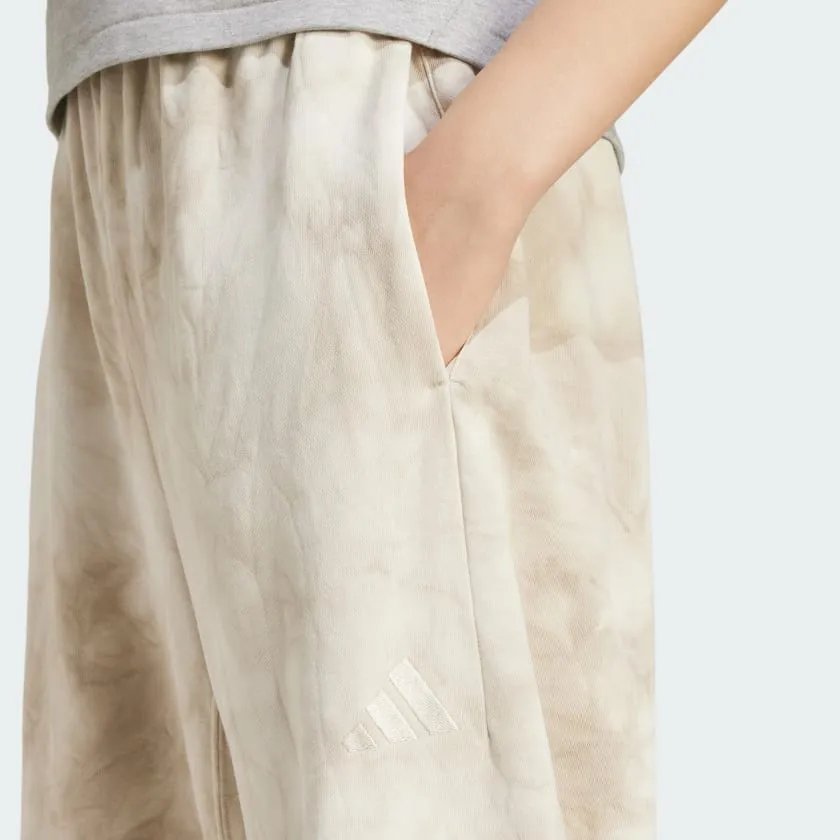 Women's adidas ALL SZN Fleece Tie-Dye Barrel Leg Pants adidas Shoes