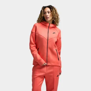 Womens Nike Nike Sportswear Women's Tech Fleece Full Zip Windrunner Hoodie Magic Ember / Black