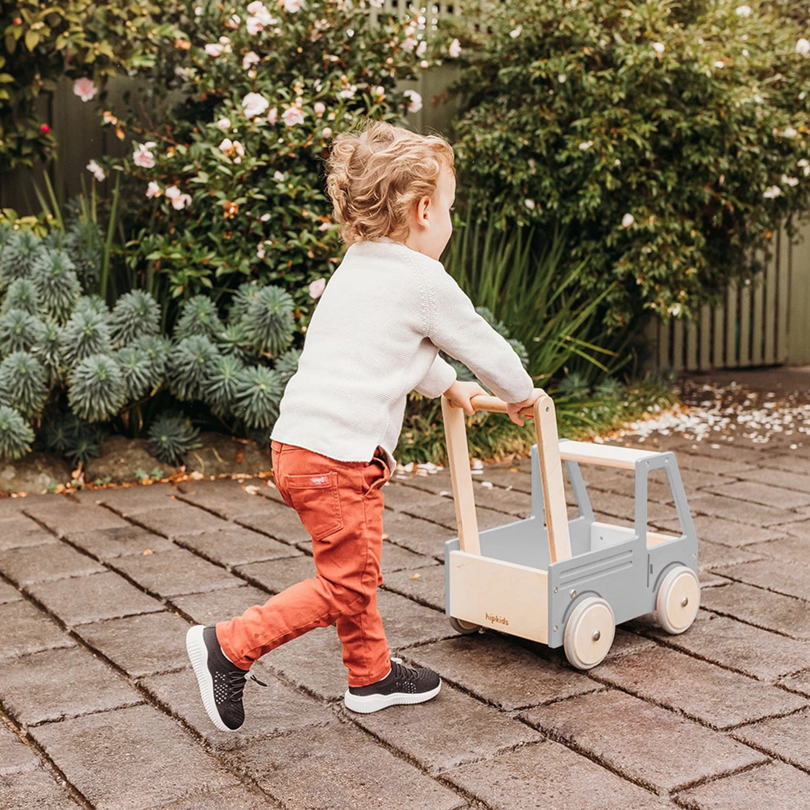 Wooden Push Truck
