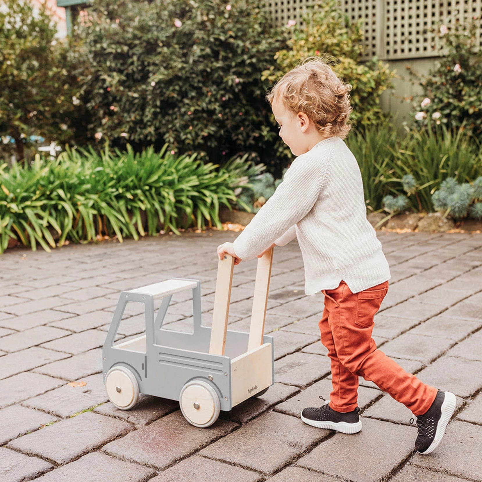 Wooden Push Truck