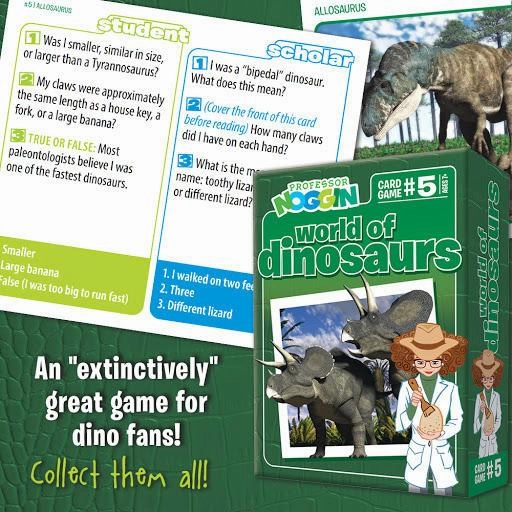 World of Dinosaurs Professor Noggin card game