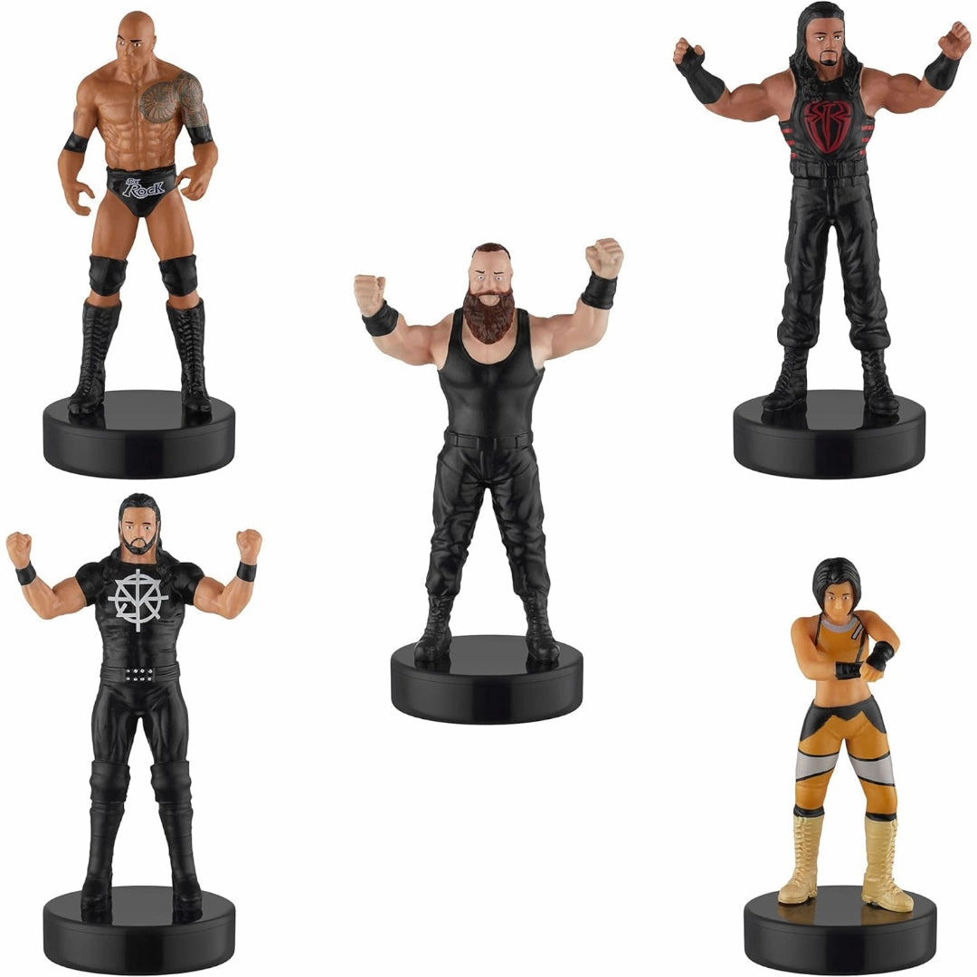 WWE stampers Blister & Deluxe - 5 (S1) ,Self-Inking WWE Figure Toys for Craft