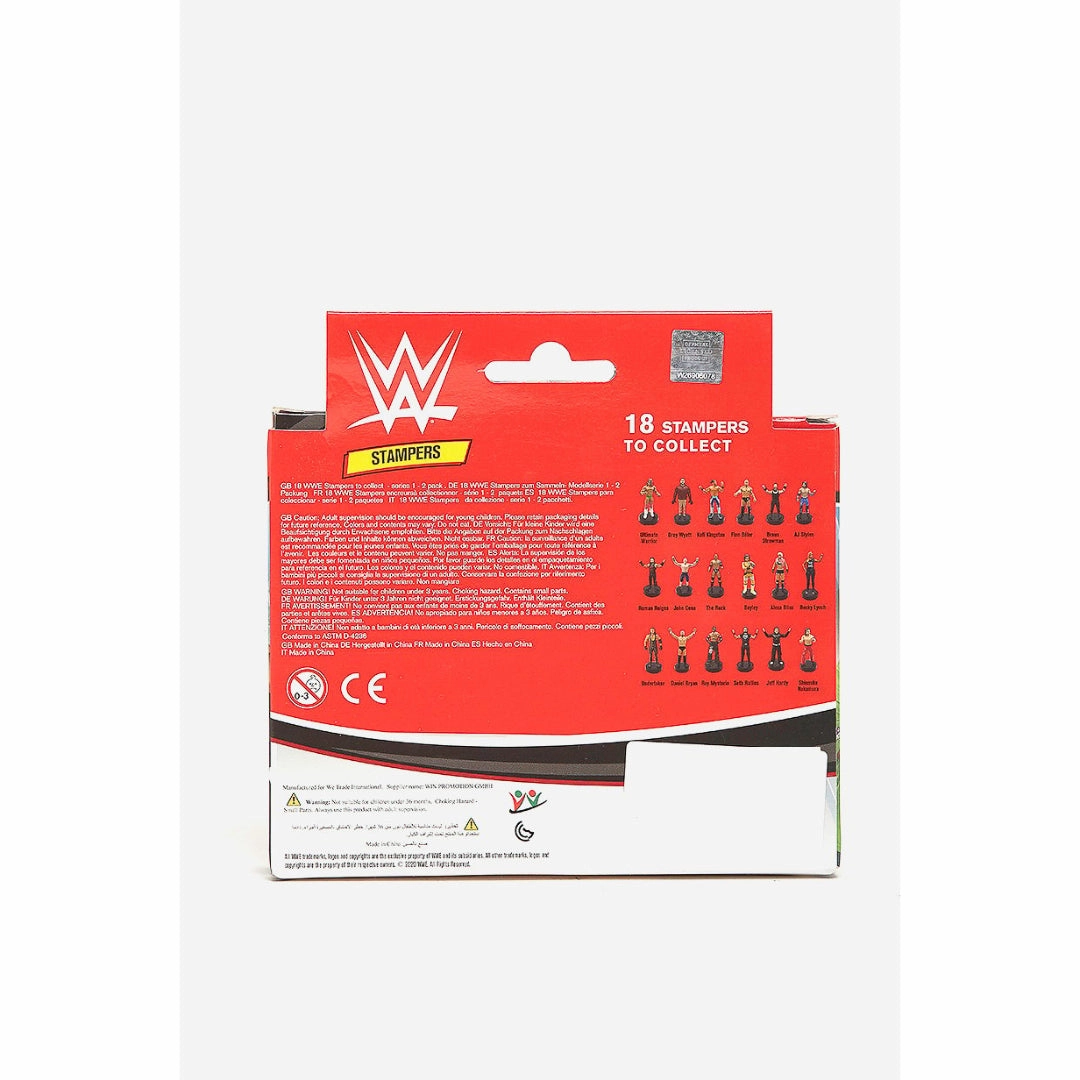 WWE stampers window box 2piece (S1) , Fin Balor and John Cena Stamper, Beige Combo