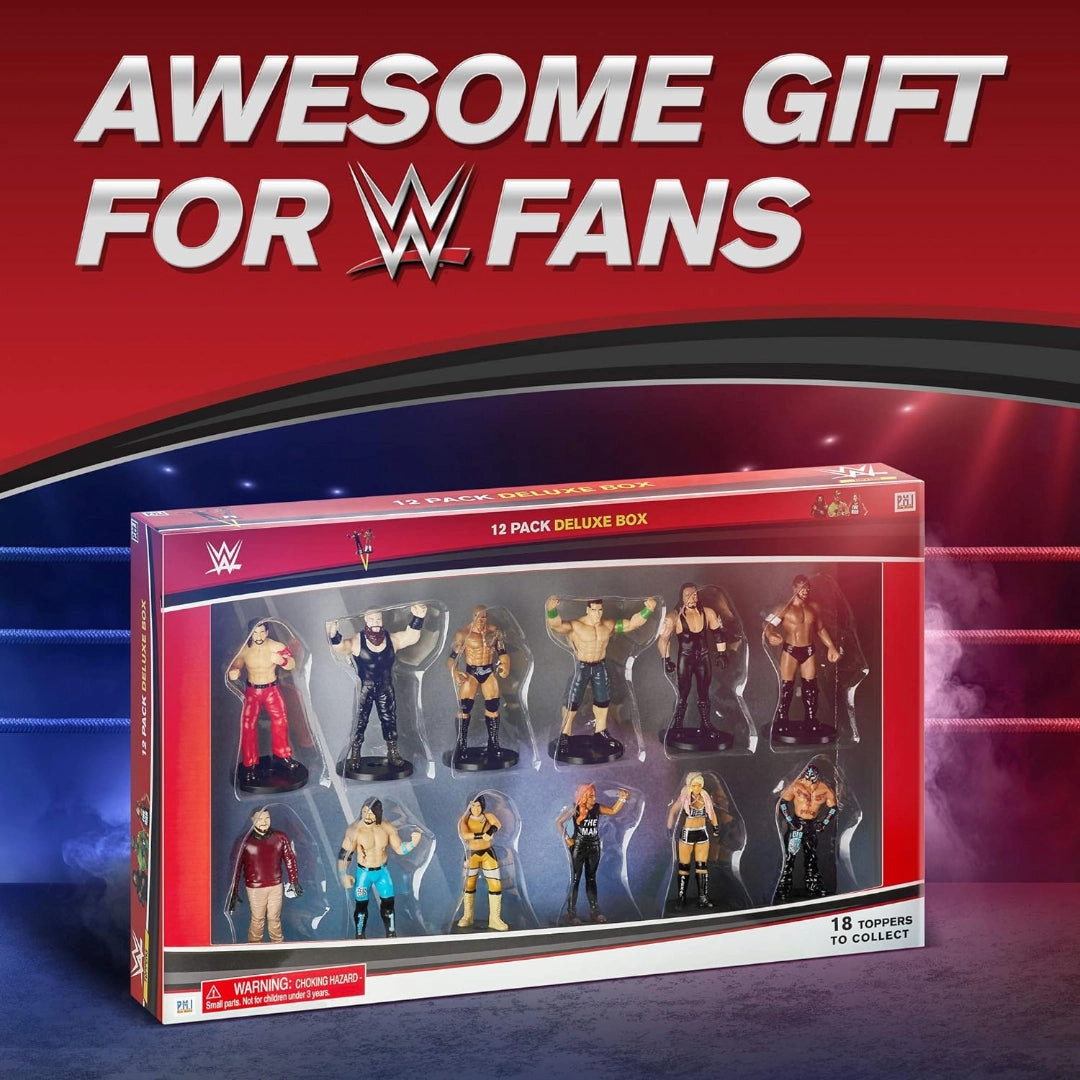 WWE Superstar Pencil Toppers, Set of 12  C Bray Wyatt, Undertaker, Becky Lynch, Braun Strowman and More