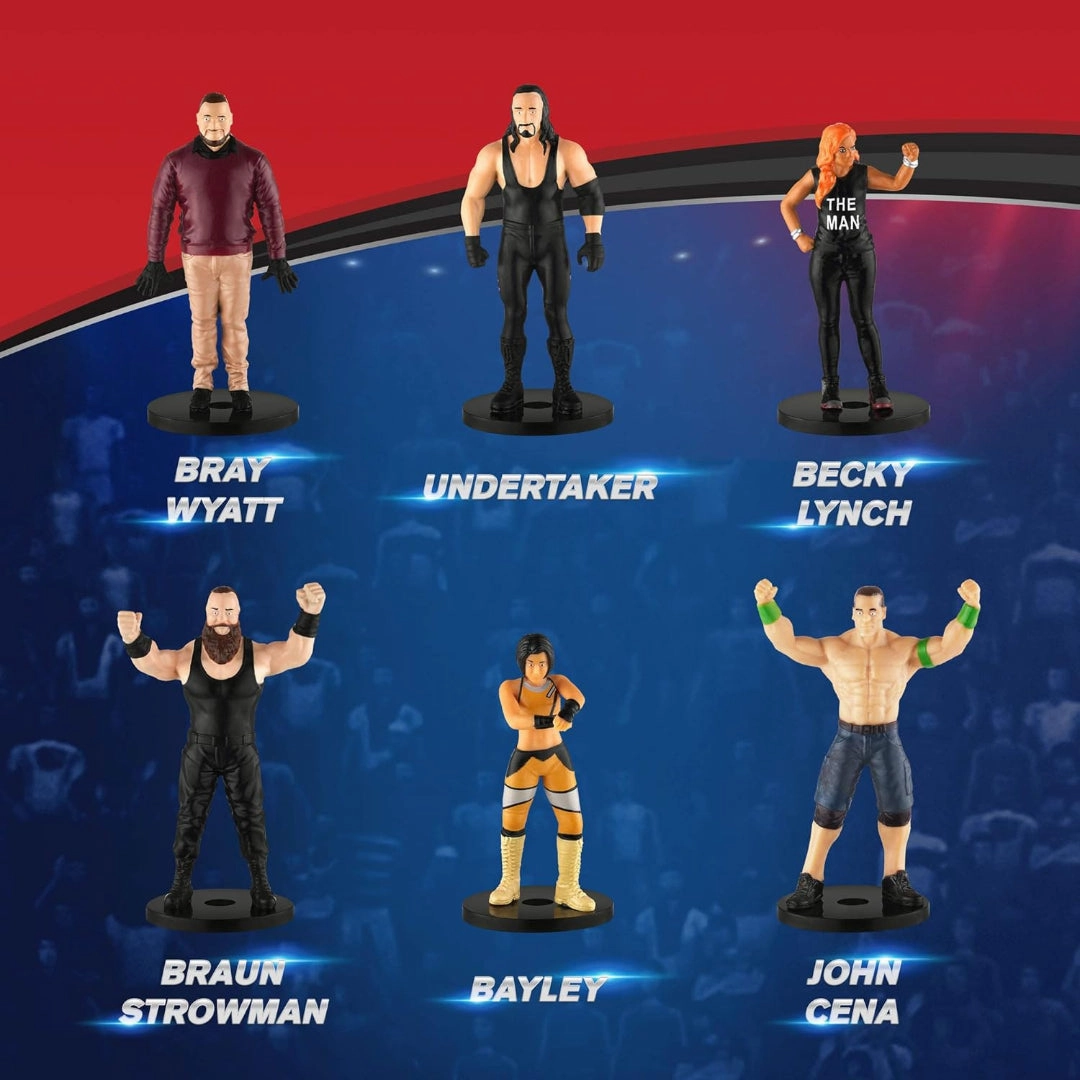 WWE Superstar Pencil Toppers, Set of 12  C Bray Wyatt, Undertaker, Becky Lynch, Braun Strowman and More