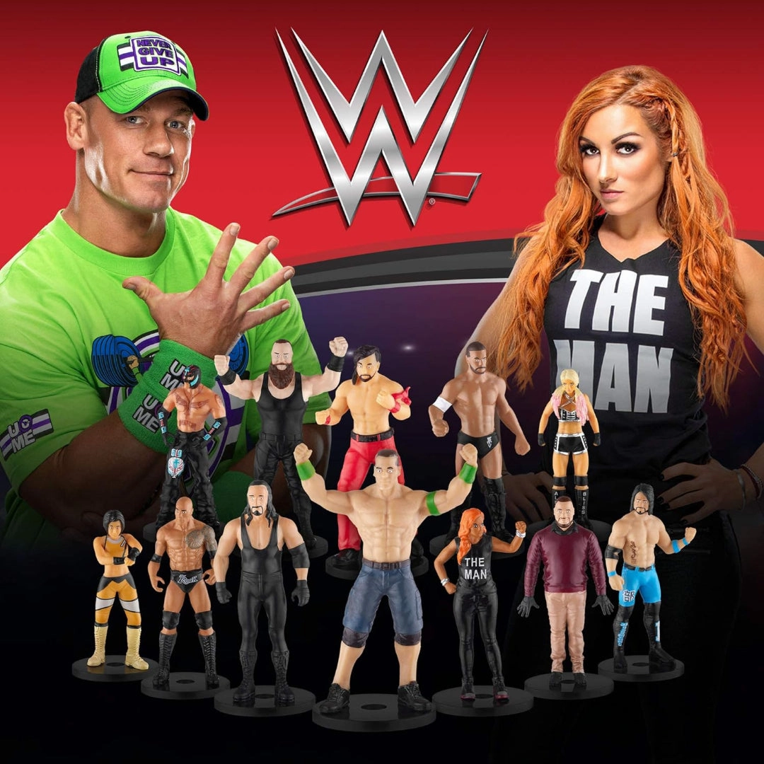 WWE Superstar Pencil Toppers, Set of 12  C Bray Wyatt, Undertaker, Becky Lynch, Braun Strowman and More