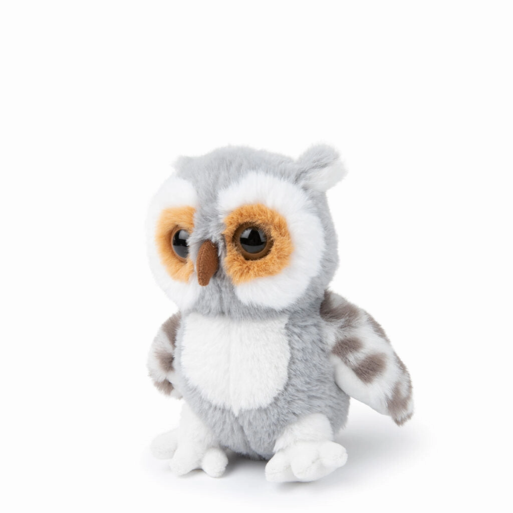 WWF Eco Fluffy Grey Owl - 15cm