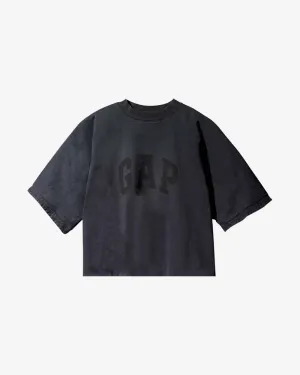 YEEZY GAP ENGINEERED BY BALENCIAGA DOVE 3/4 SLEEVE WASHED BLACK NO SEAM TEE
